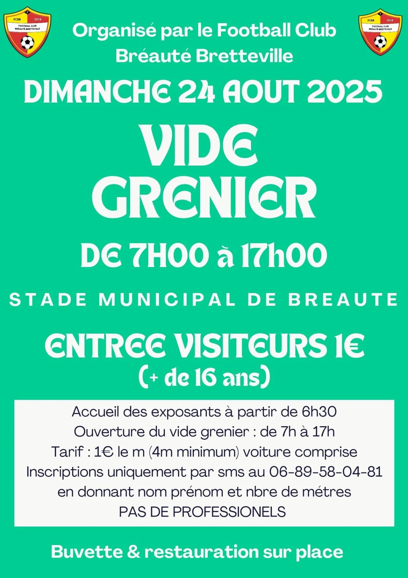 Vide grenier du Foot